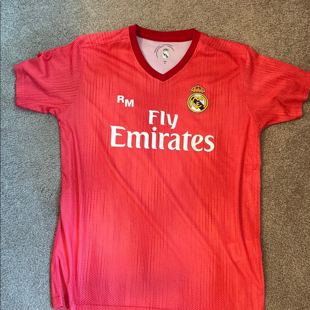 Official Real Madrid Fly Emirates Soccer Jersey